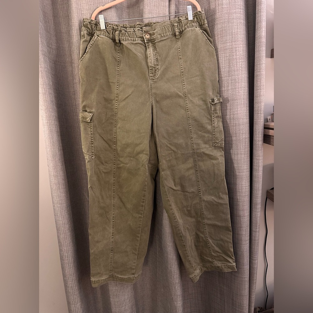 Lane Bryant Khaki Cargo Pants